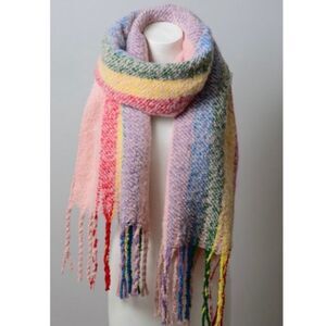 NWT Rainbow Stripe Soft Cozy Scarf 
New With Tags 100% Acrylic Super Soft